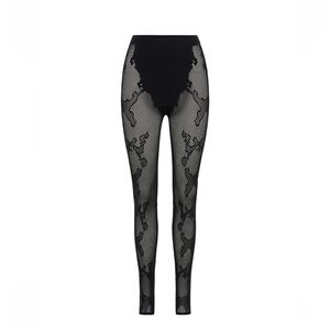 Dion Lee Snake-motif lace leggings